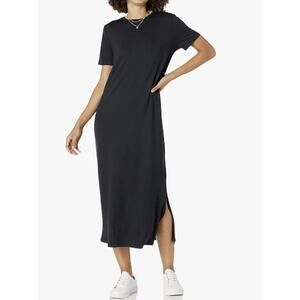The Drop Women's XL Black Cora T-Shirt Maxi Dress B5-3